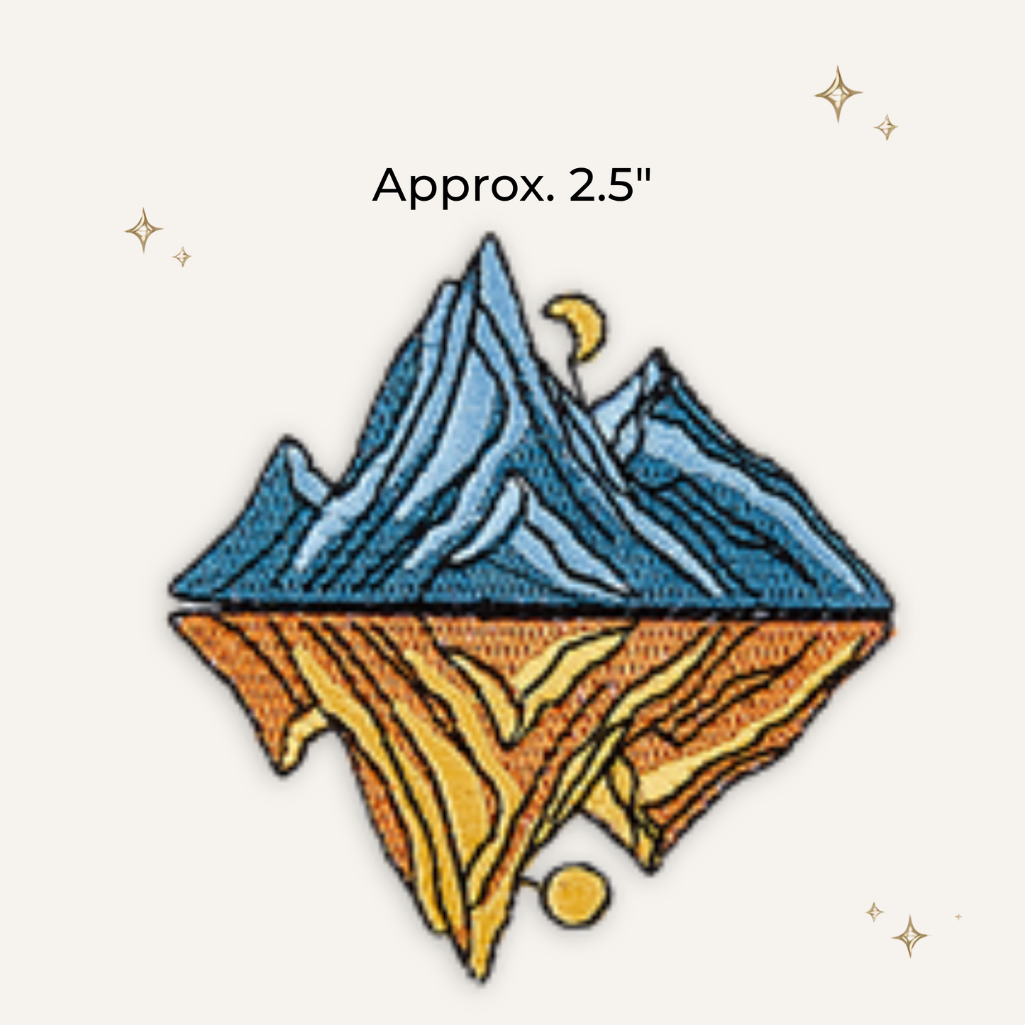 Day & Night Mountain Embroidered Patch - RTS