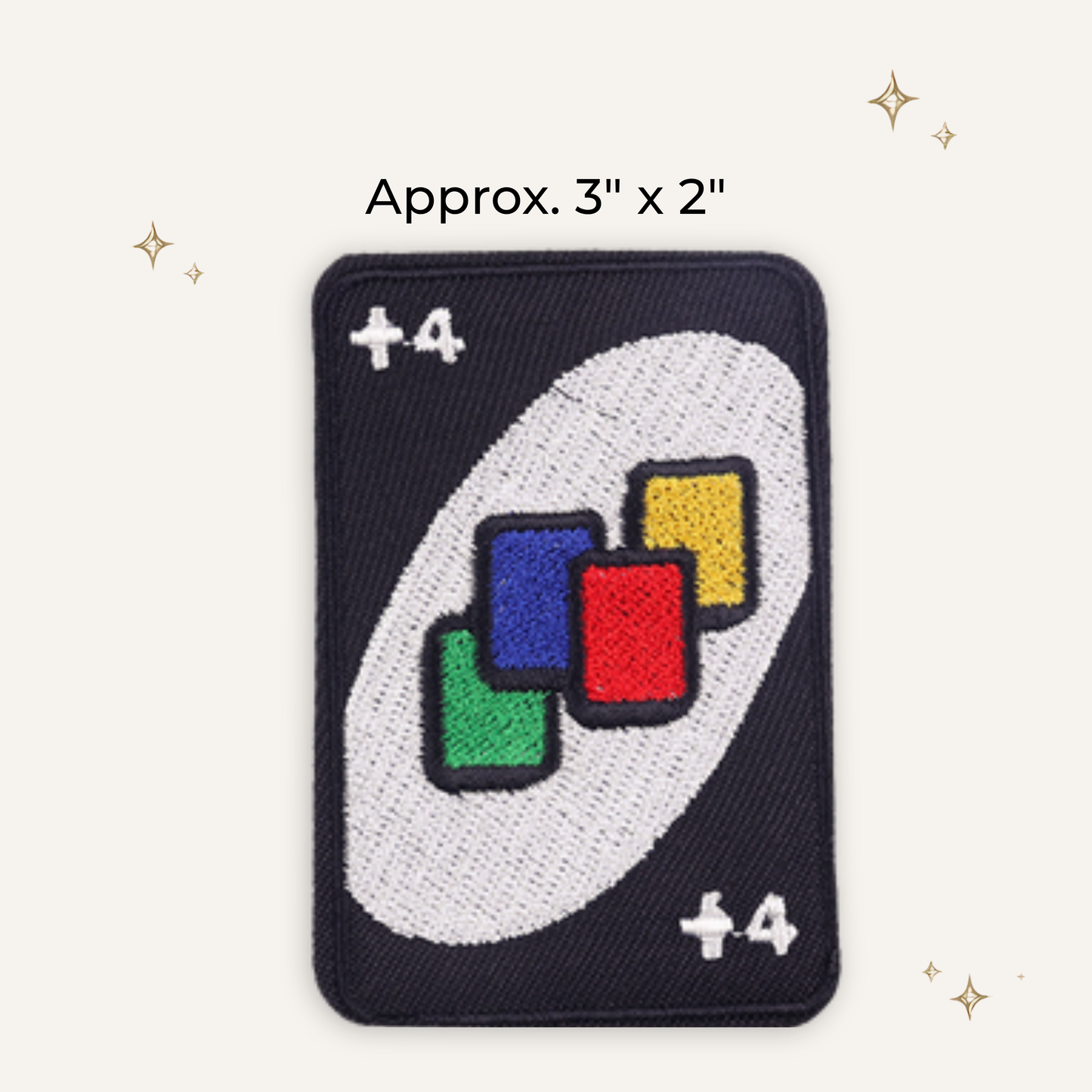 Draw 4 Embroidered Patch - RTS