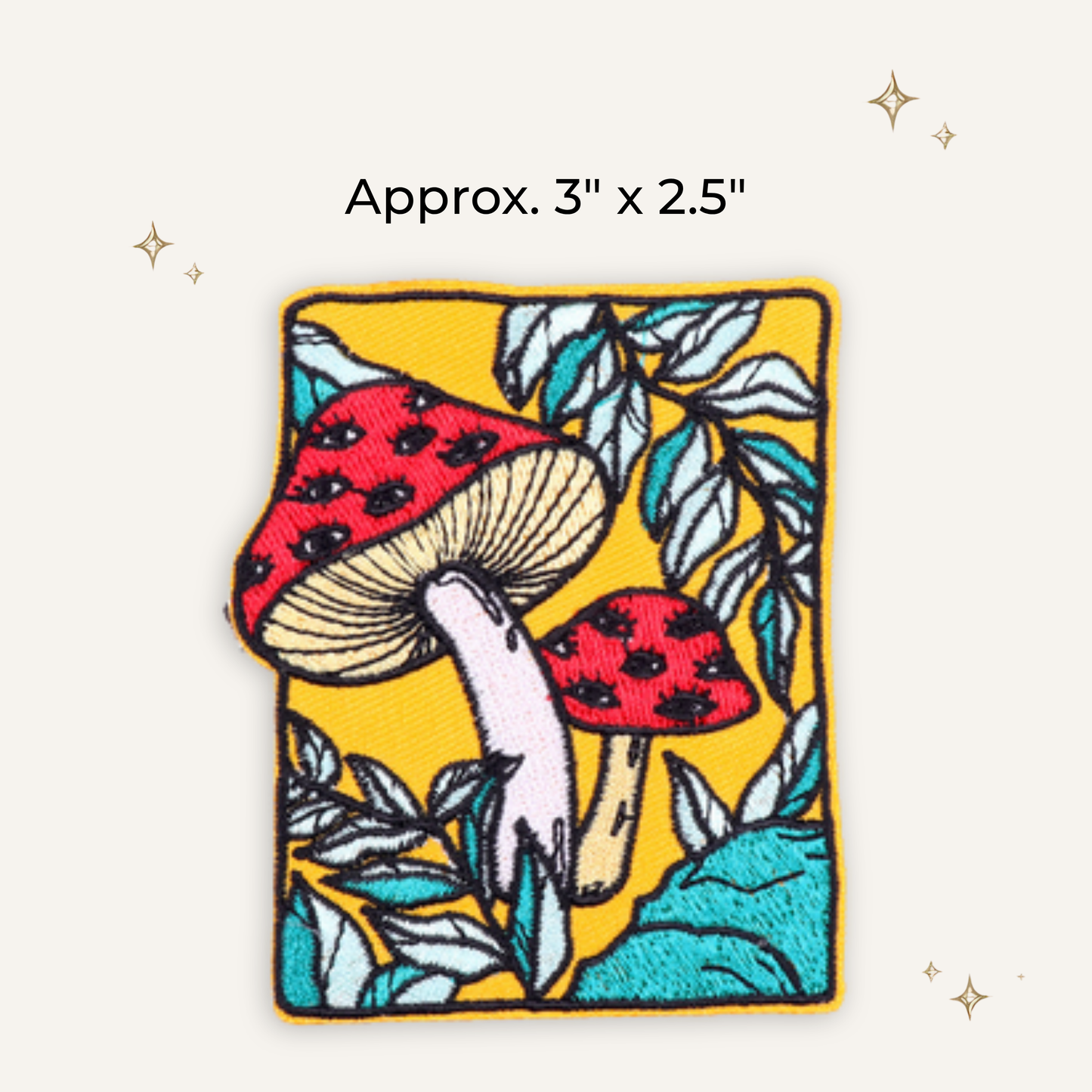 Magic Mushroom Embroidered Patch