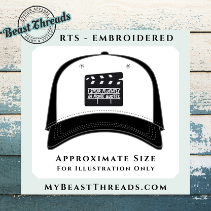 Movie Quotes Embroidered Patch- RTS
