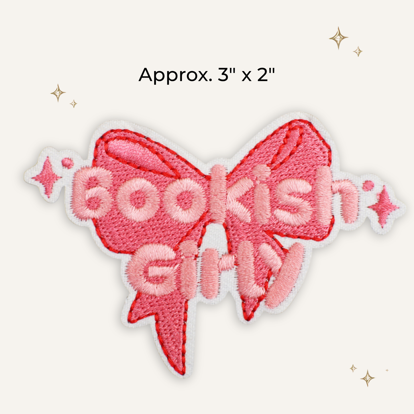 Bookish Girly Embroidered Patch- RTS