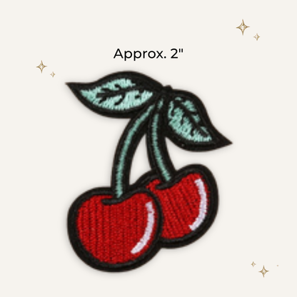 Cherry Embroidered Patch- RTS