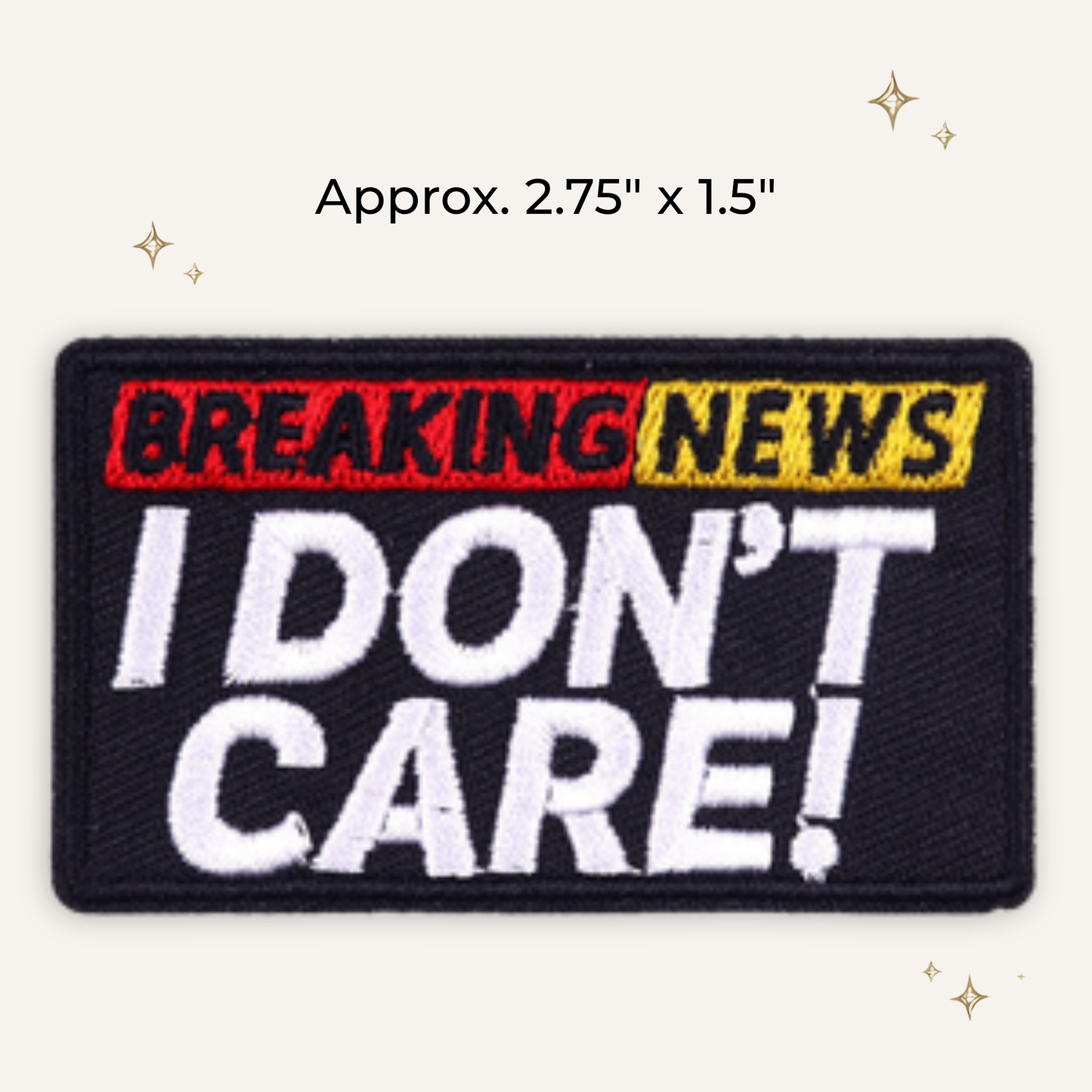 Breaking News Embroidered Patch - RTS