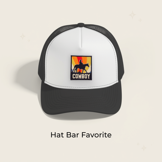 Cowboy Sunset Embroidered Patch