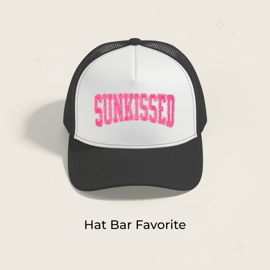 Sunkissed Pink Sequin Embroidered Patch