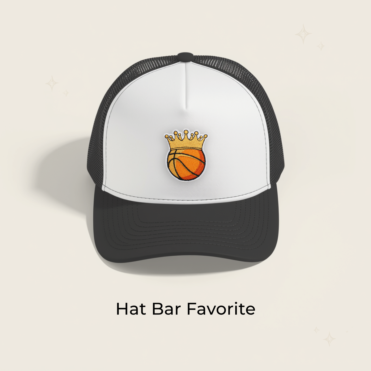 Basketball King of the Court Embroidered Patch