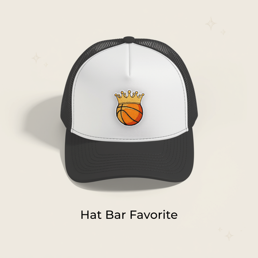 Basketball King of the Court Embroidered Patch
