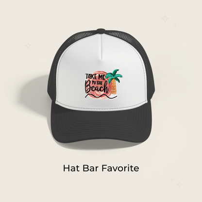 Take Me to The Beach Embroidered Patch