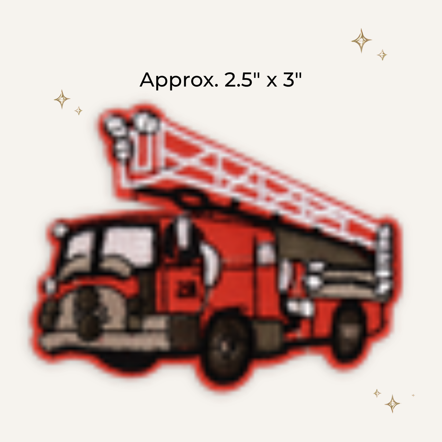 Firetruck Embroidered Patch- RTS