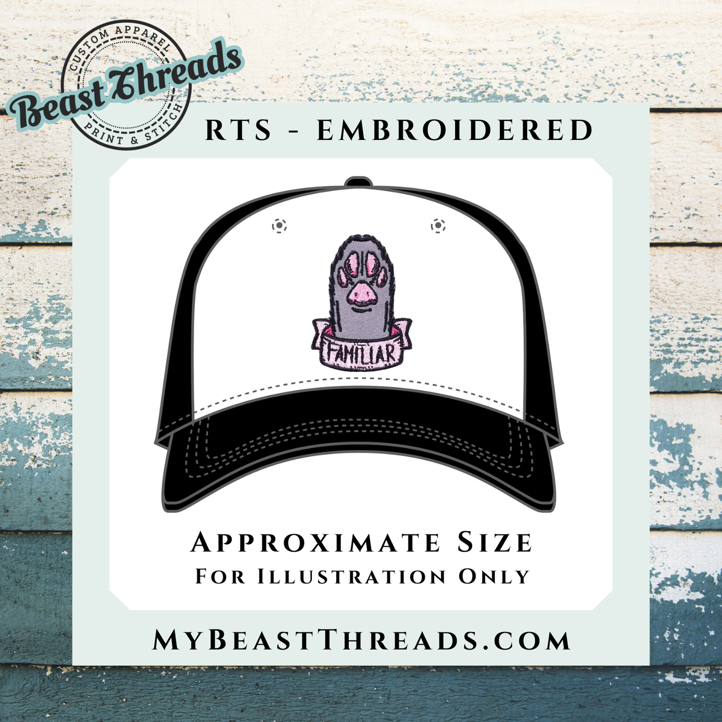 Familiar Paw Embroidered Patch- RTS