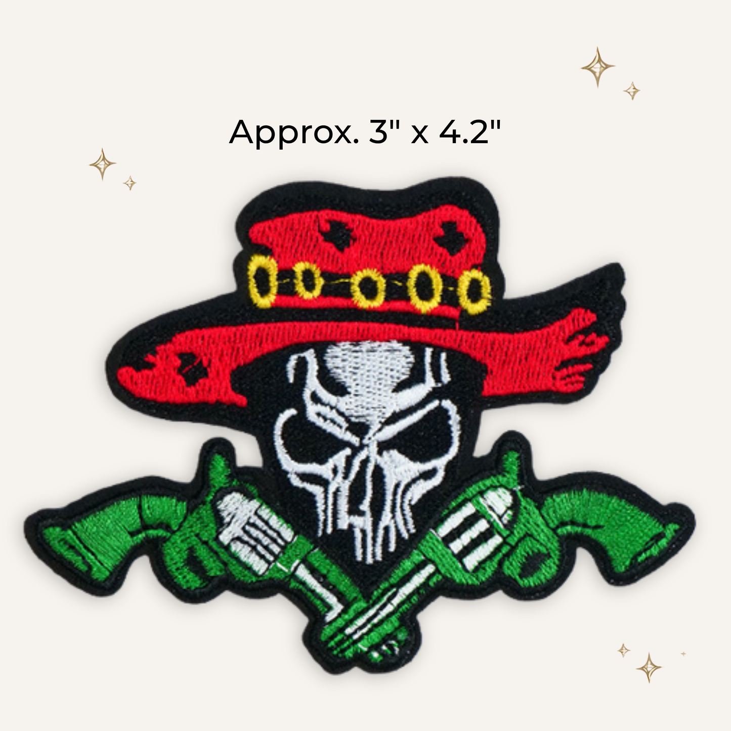 Gunner Skull Embroidered Patch