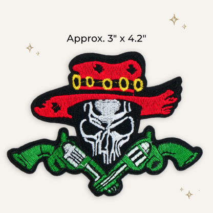 Gunner Skull Embroidered Patch