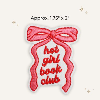 Hot Girl Book Club Embroidered Patch- RTS