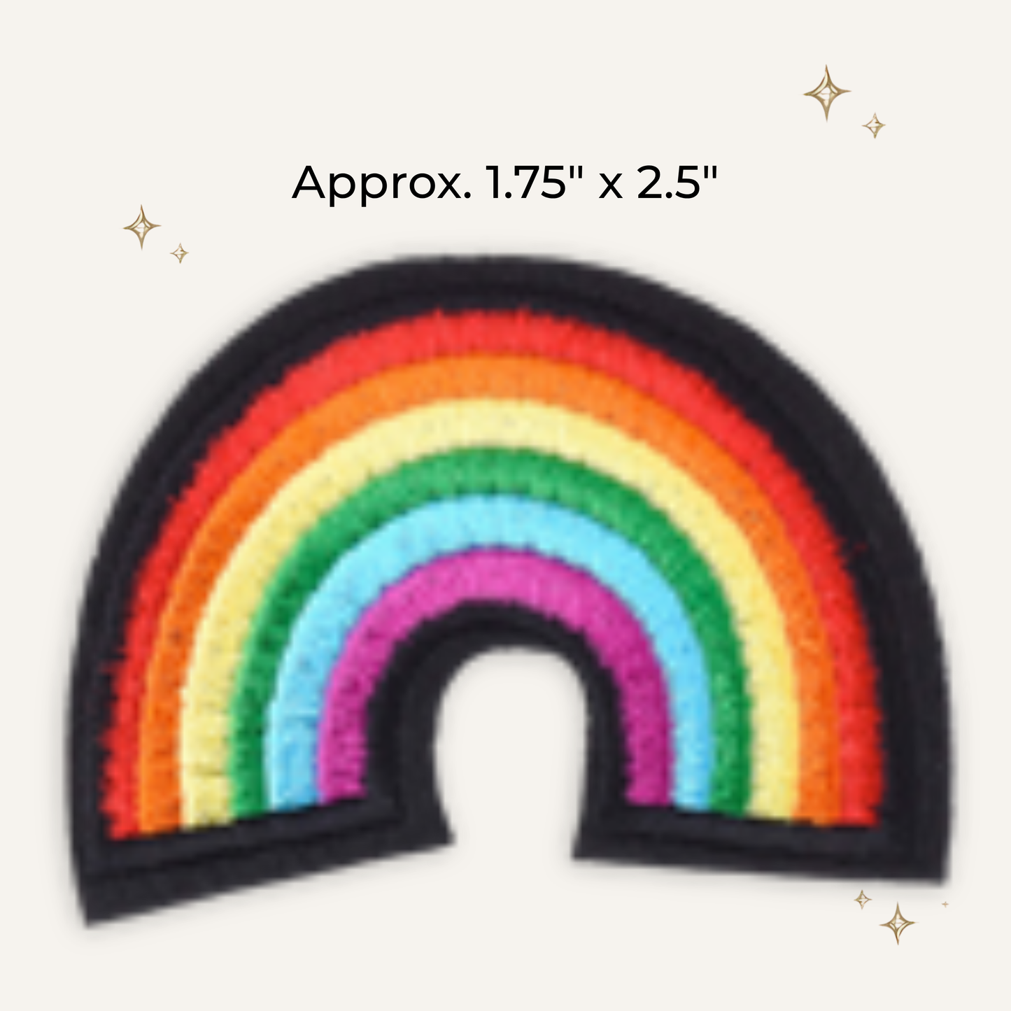 Rainbow Embroidered Patch- RTS