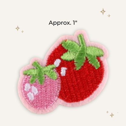 Strawberry Pair Embroidered Patch- RTS