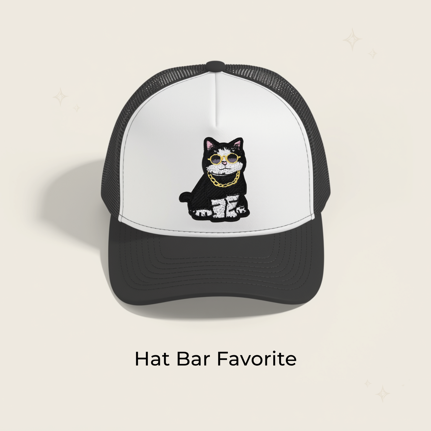 Cool Cat Embroidered Patch