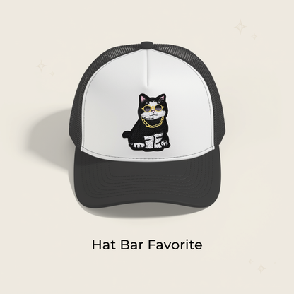Cool Cat Embroidered Patch
