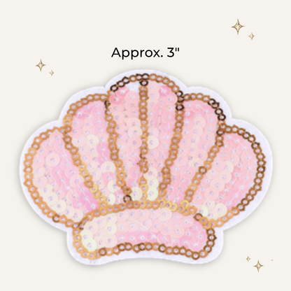Clamshell Sequin Bling Patch - RTS