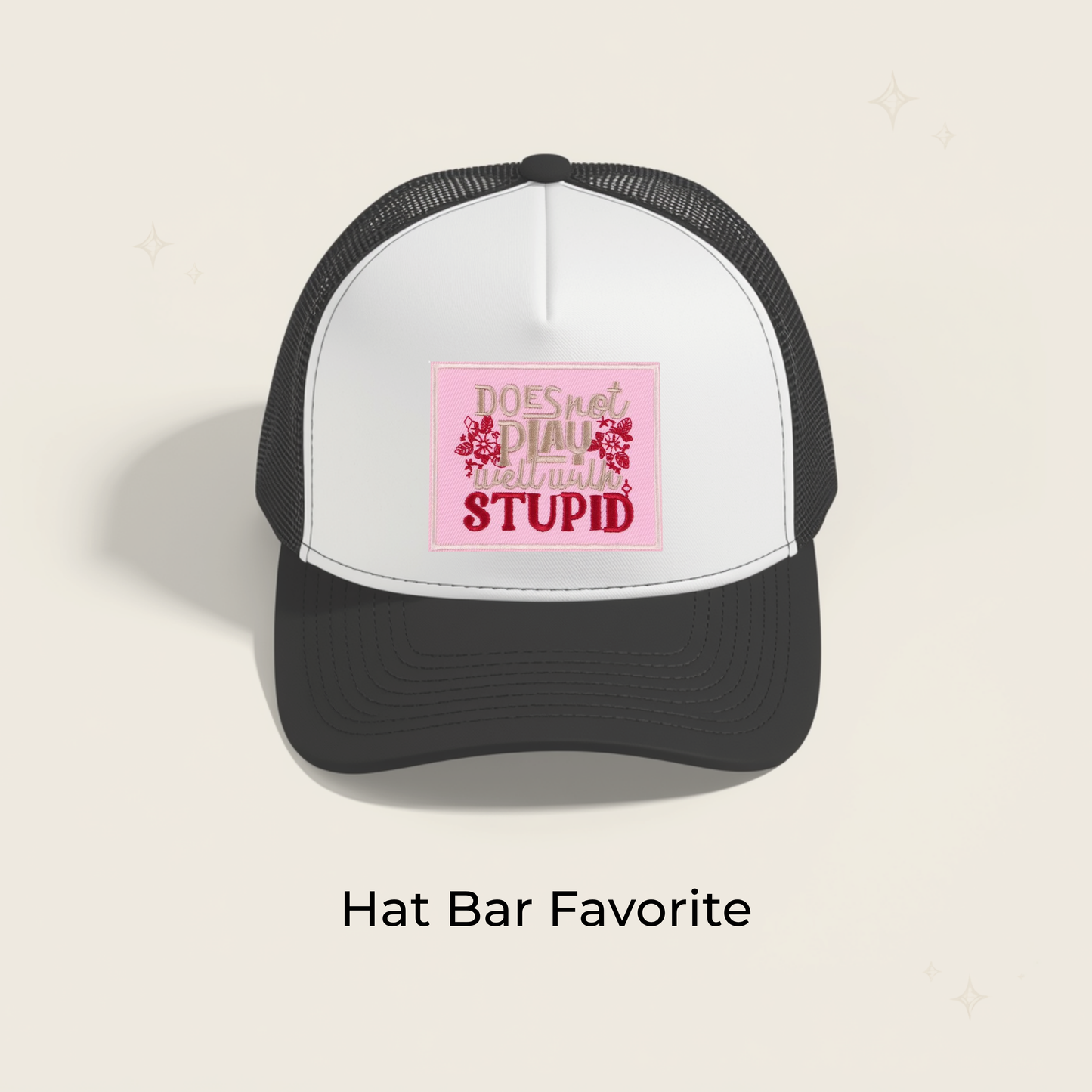 Does Not Play Well w/Stupid Embroidered Patch