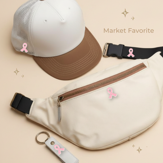 Breast Cancer Ribbon Enamel Pin