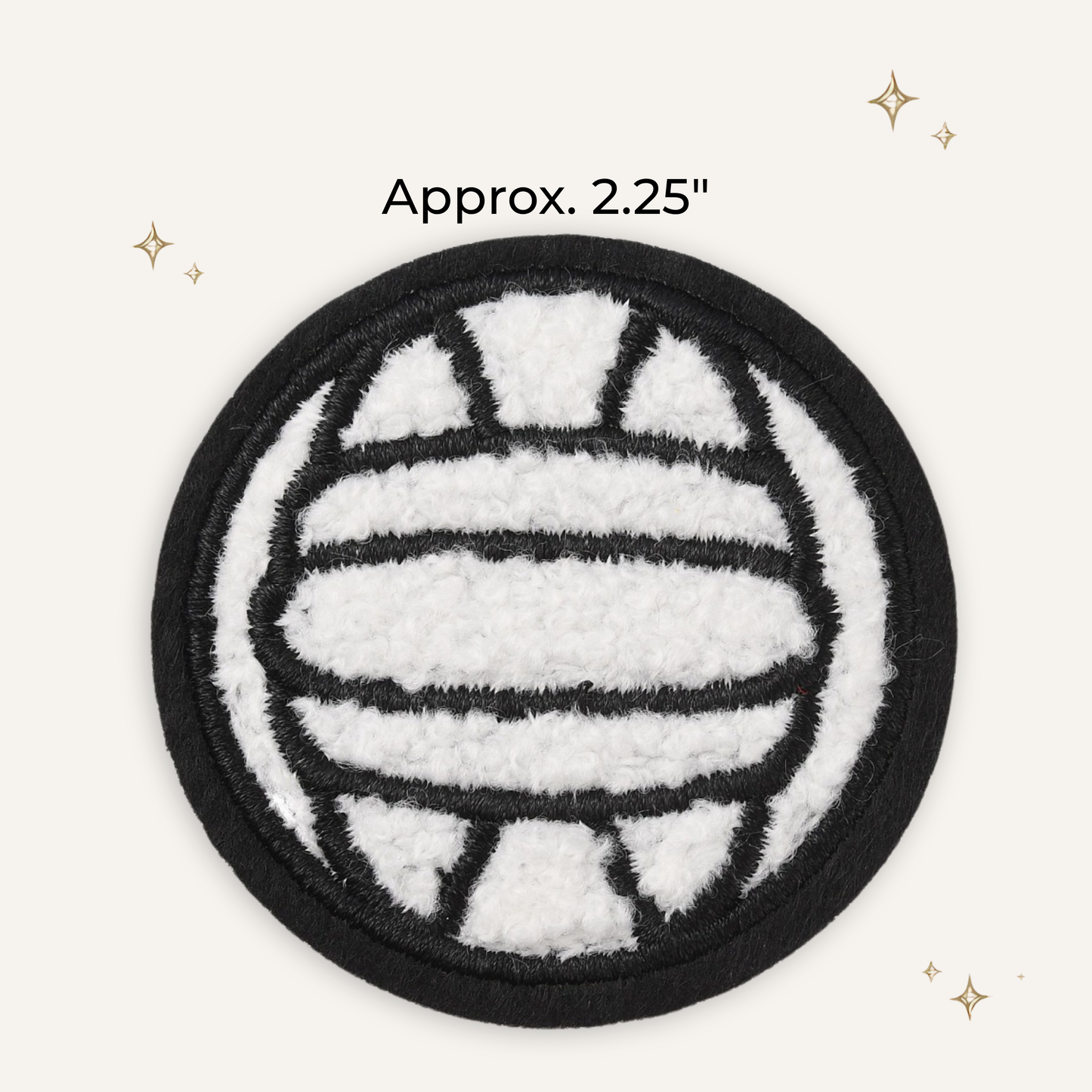 Volleyball Embroidered Patch - RTS