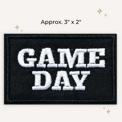 Game Day B&W Embroidered Patch- RTS