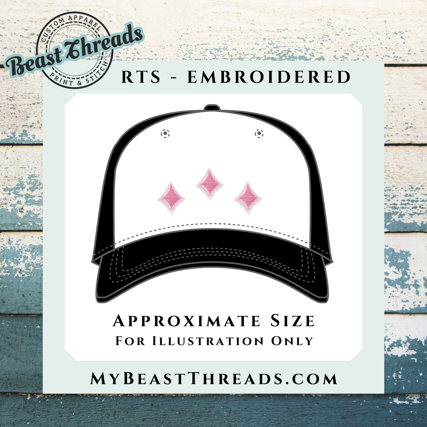 Pink Star Embroidered Patch- RTS