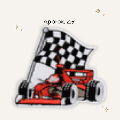 Racecar Embroidered Patch- RTS
