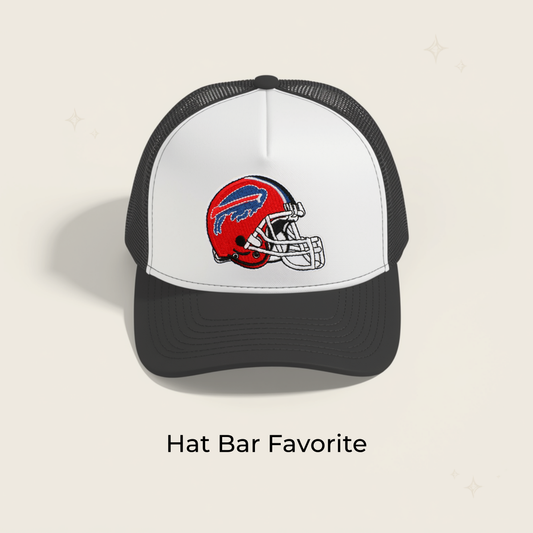 Bills Helmet Embroidered Patch- RTS
