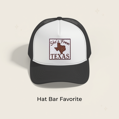 She's From Texas Embroidered Patch