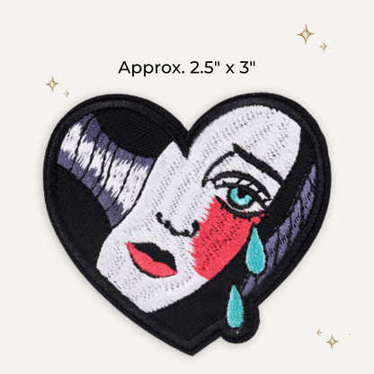 Pop Art Girl Embroidered Patch