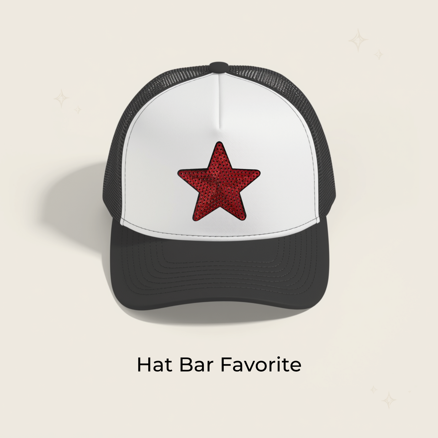 Red Star 3 in Sequin Patch- RTS