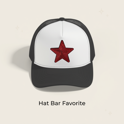 Red Star 3 in Sequin Patch- RTS