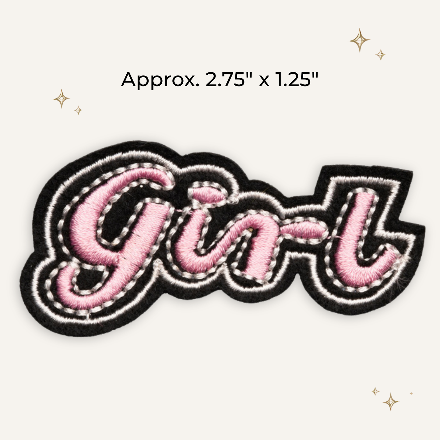 Retro Girl Embroidered Patch- RTS
