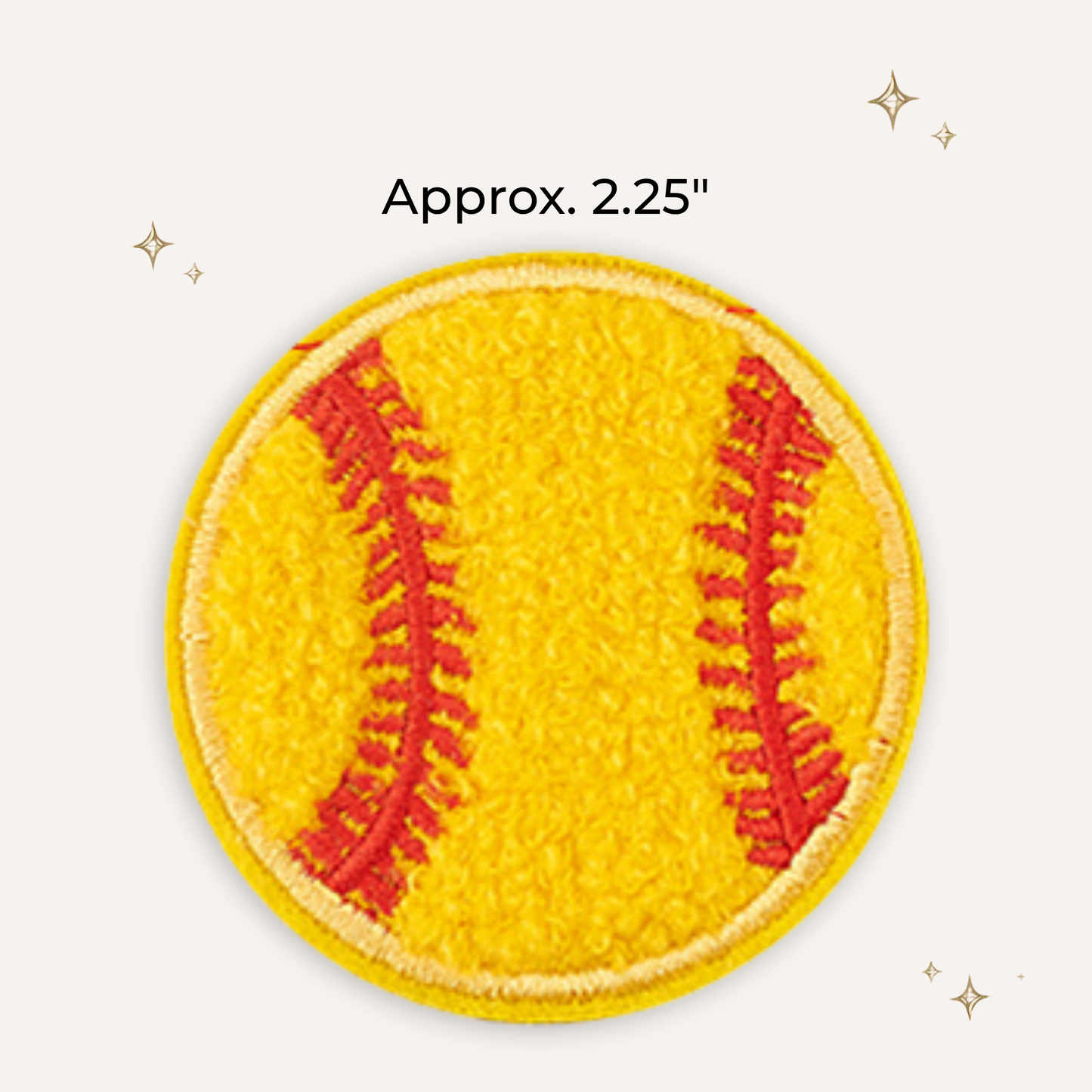 Softball Embroidered Patch - RTS
