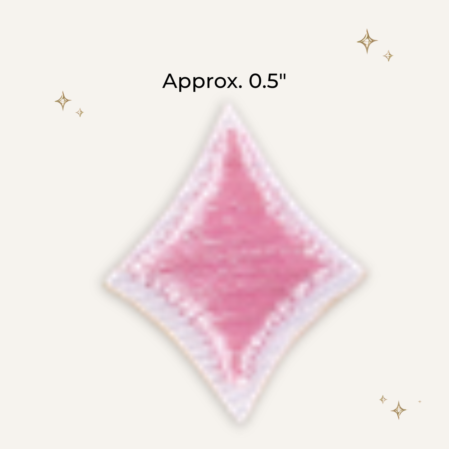 Pink Star Embroidered Patch- RTS