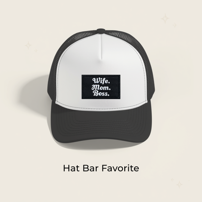 Wife. Mom. Boss. Embroidered Patch