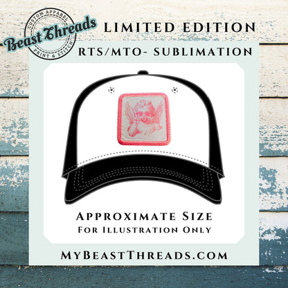 Retro Cupid Sublimation Patch - RTS/MTO