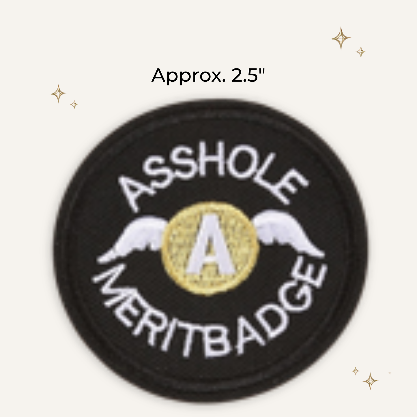 A Hole Merit Badge Embroidered Patch - RTS