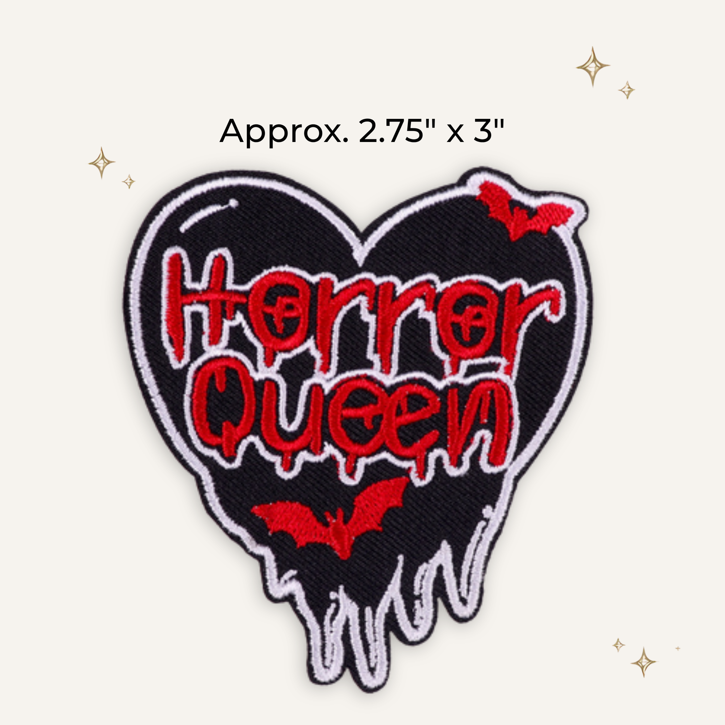 Horror Queen Embroidered Patch