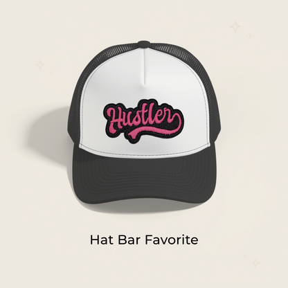 Hustler Pink Embroidered Patch