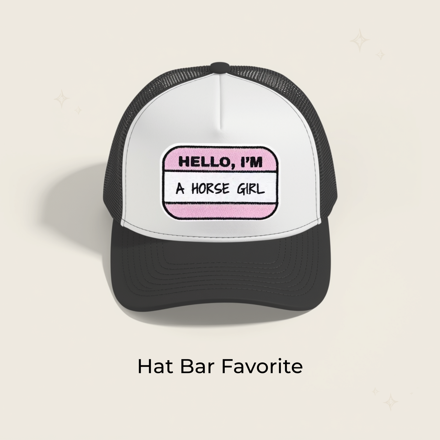 Hello I'm a Horse Girl Embroidered Patch