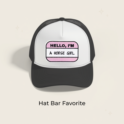 Hello I'm a Horse Girl Embroidered Patch