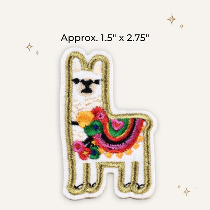 Alpaca Embroidered Patch - RTS