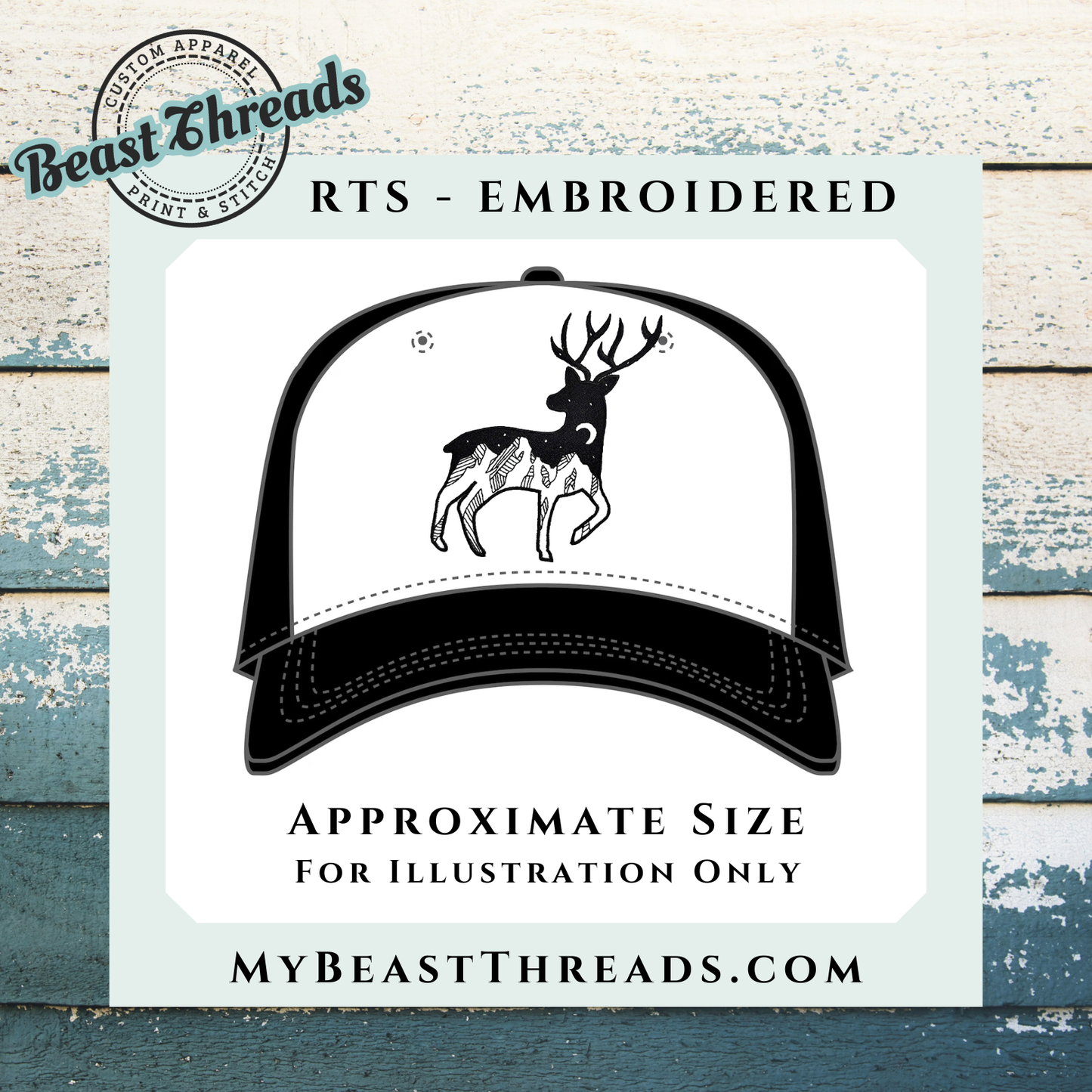 Deer Starlight Embroidered Patch- RTS