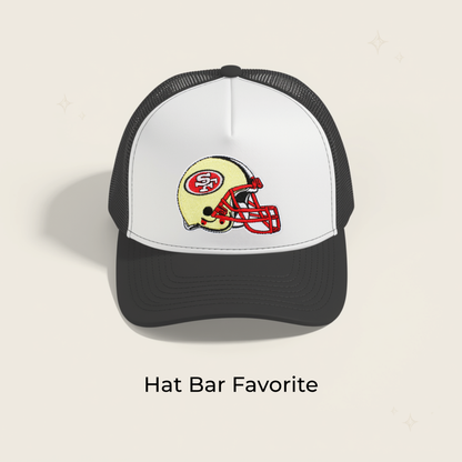 49ers Helmet Embroidered Patch- RTS