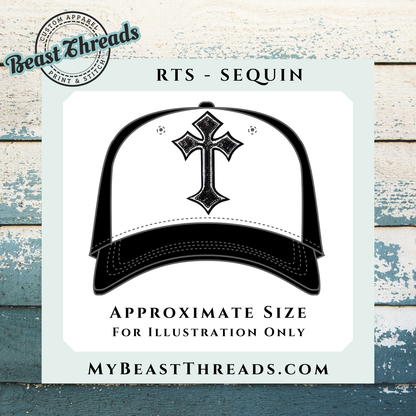 Cross Sequin Patch- RTS