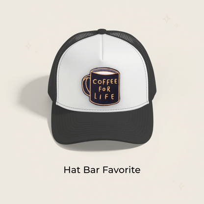 Coffee For Life Embroidered Patch- RTS