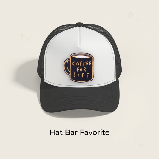 Coffee For Life Embroidered Patch- RTS