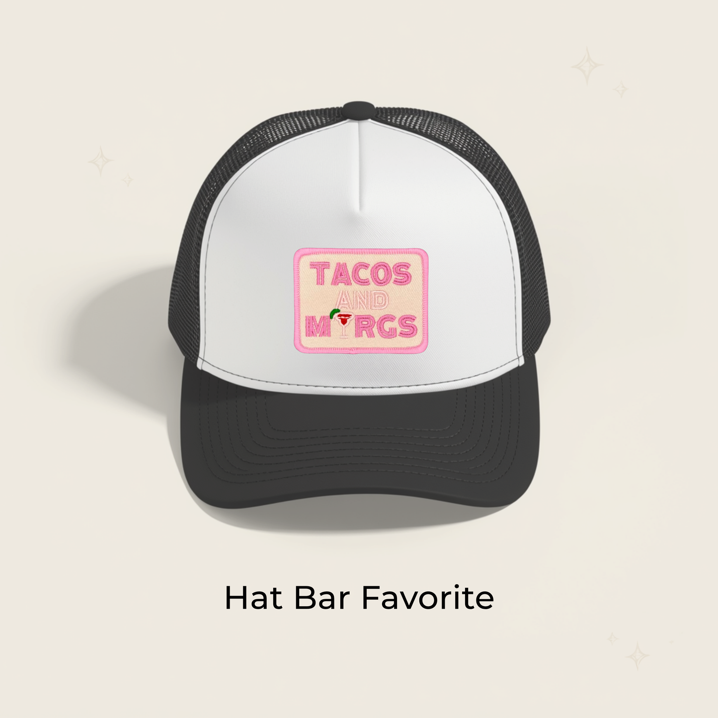 Tacos & Marg Pink Embroidered Patch